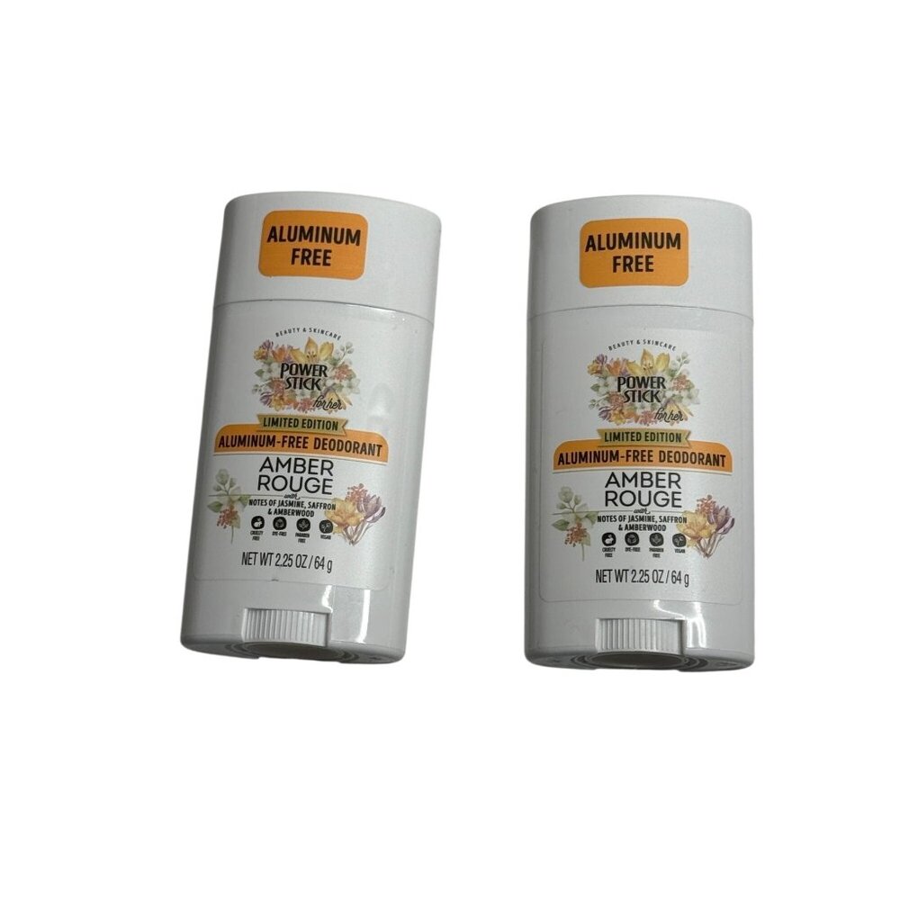 Power Stick Amber Rouge Aluminum-Free Deodorant 2 Pack